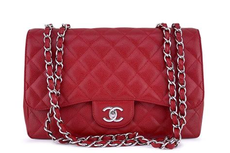 chanel red caviar jumbo classic flap|The Ultimate Chanel Flap Guide .